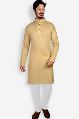 Cotton Kurta for Men - Beige | KPDU780553