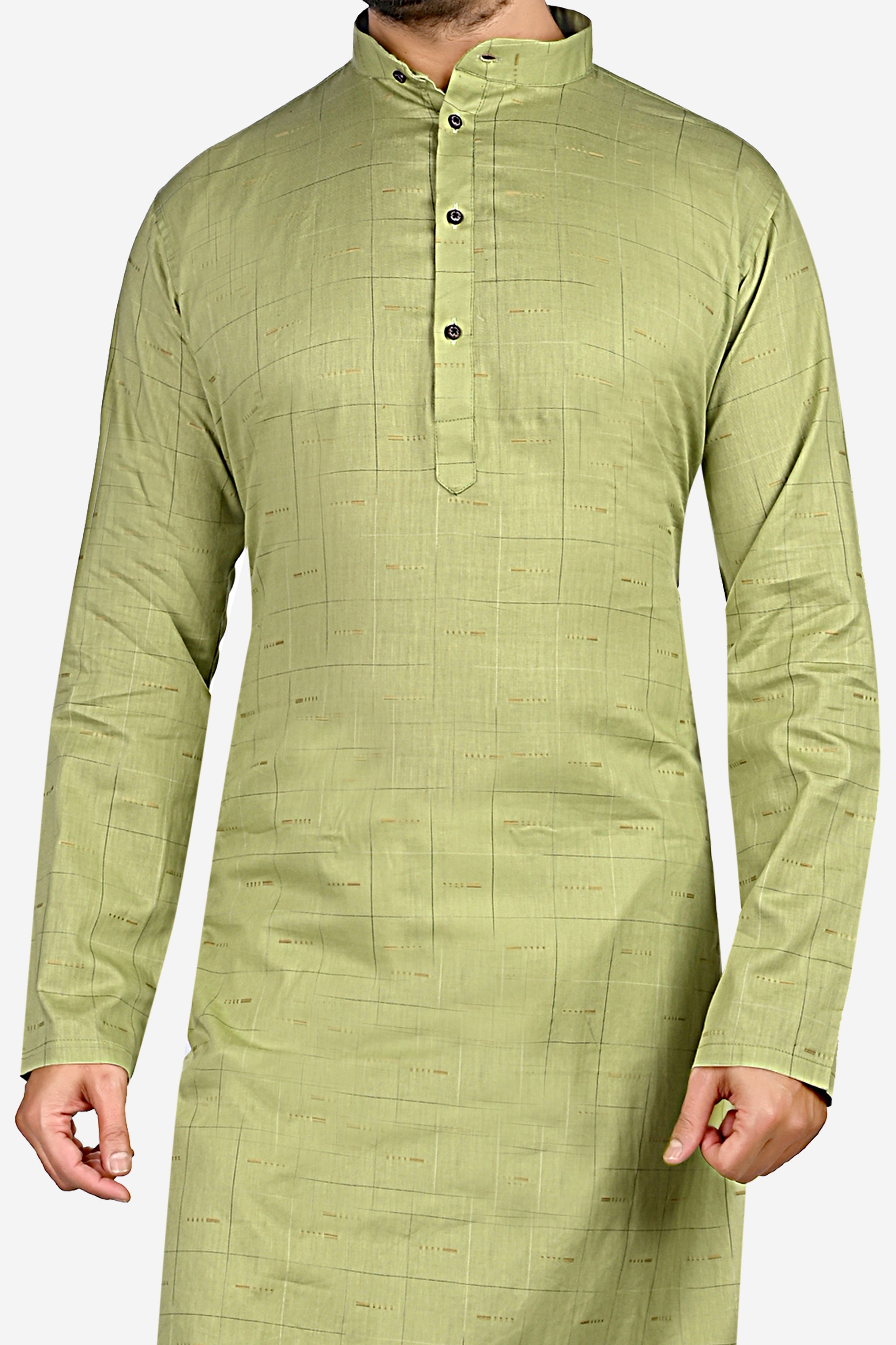Cotton Kurta for Men - Green | KPDU801263 | DesiQlo