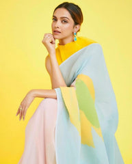 Polyester Saree for Women - Blue | MLWSHSA9144BLU