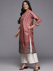 Women Printed Gotta Patti Velvet Kurta-AP-AHKUVLDP-1109