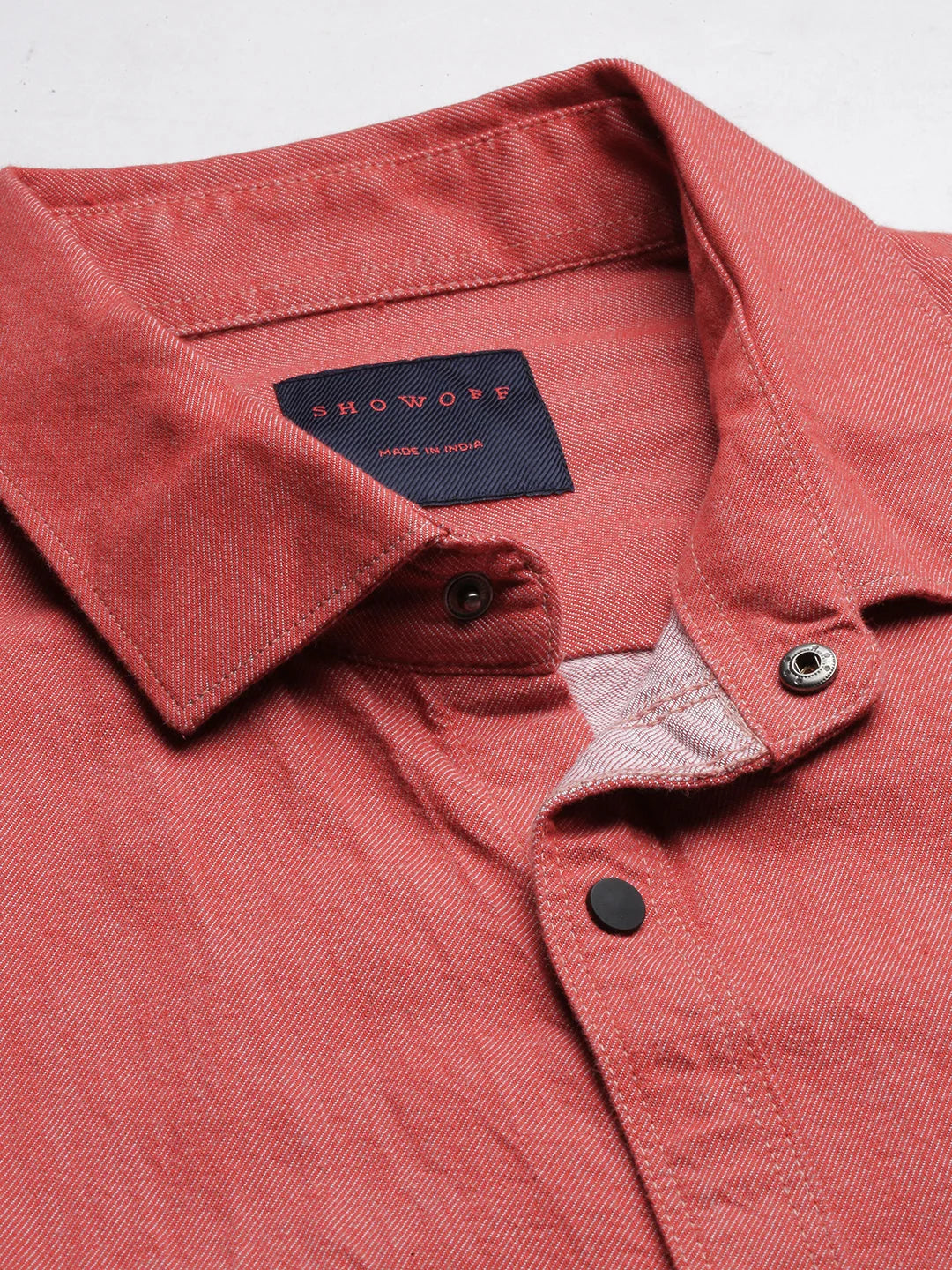 Men's Red Solid Cotton Shirt | Stylish Mens Shirt