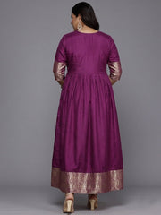 Embellished V-Neck A-Line Ethnic Dresses