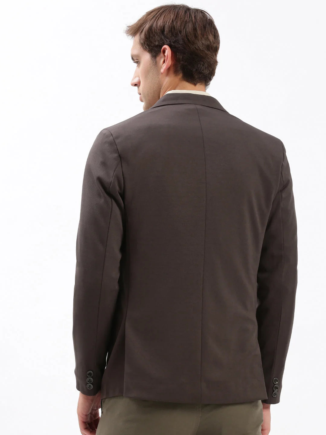 Brown Cotton Blazer - Men's Ethnic Wear Online | DesiQlo