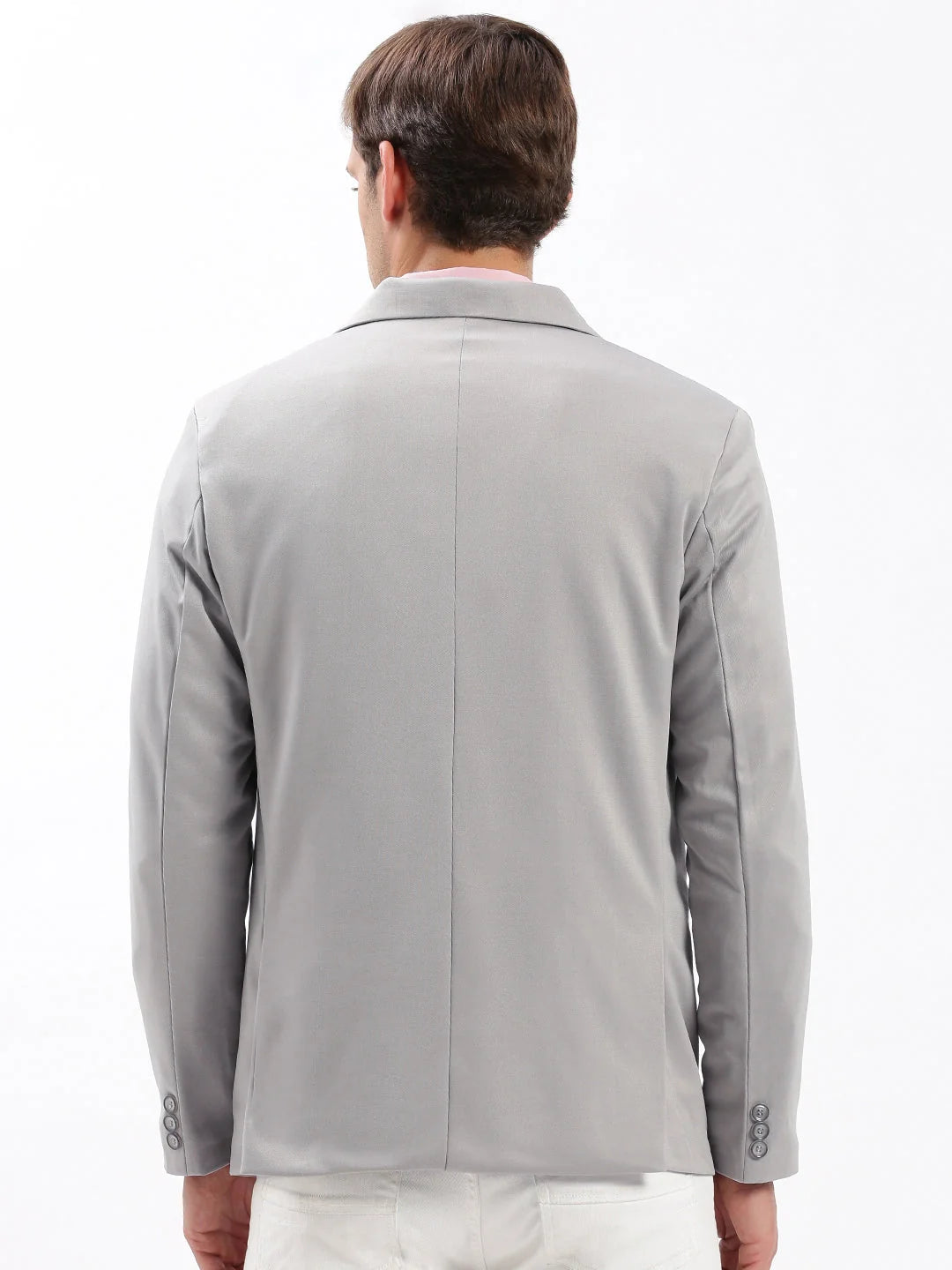 Grey Cotton Blazer | Men's Ethnic Nehru Jacket Style - DesiQlo