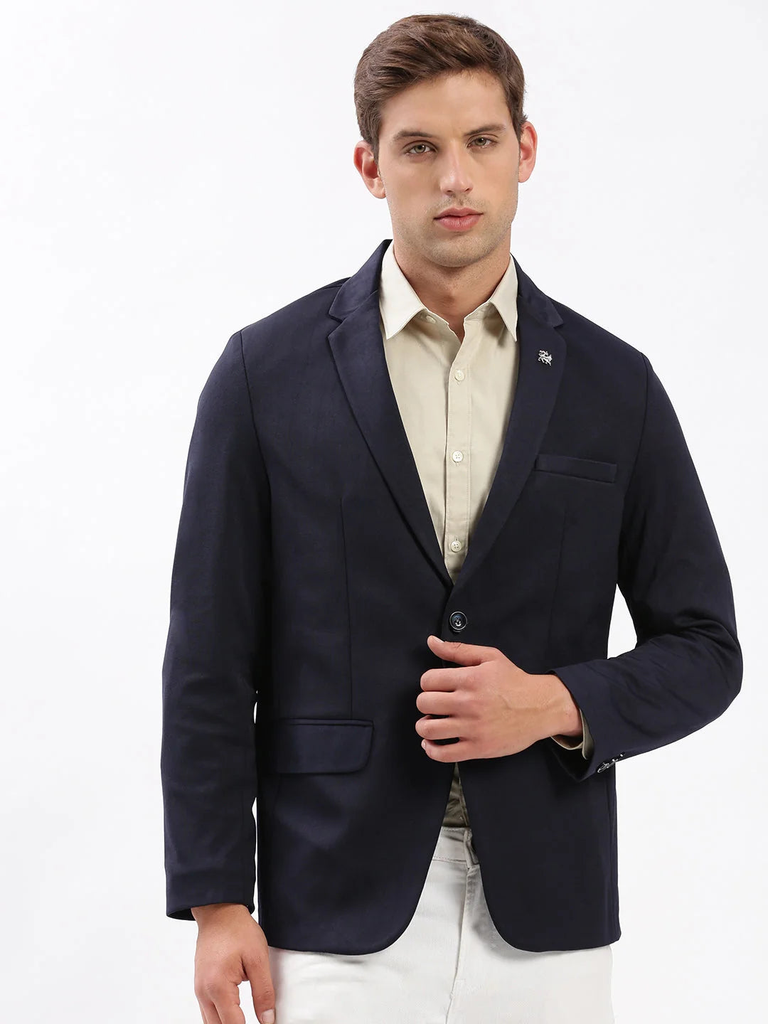 Navy Blue Blazer: Men's Ethnic Style & Modern Fashion