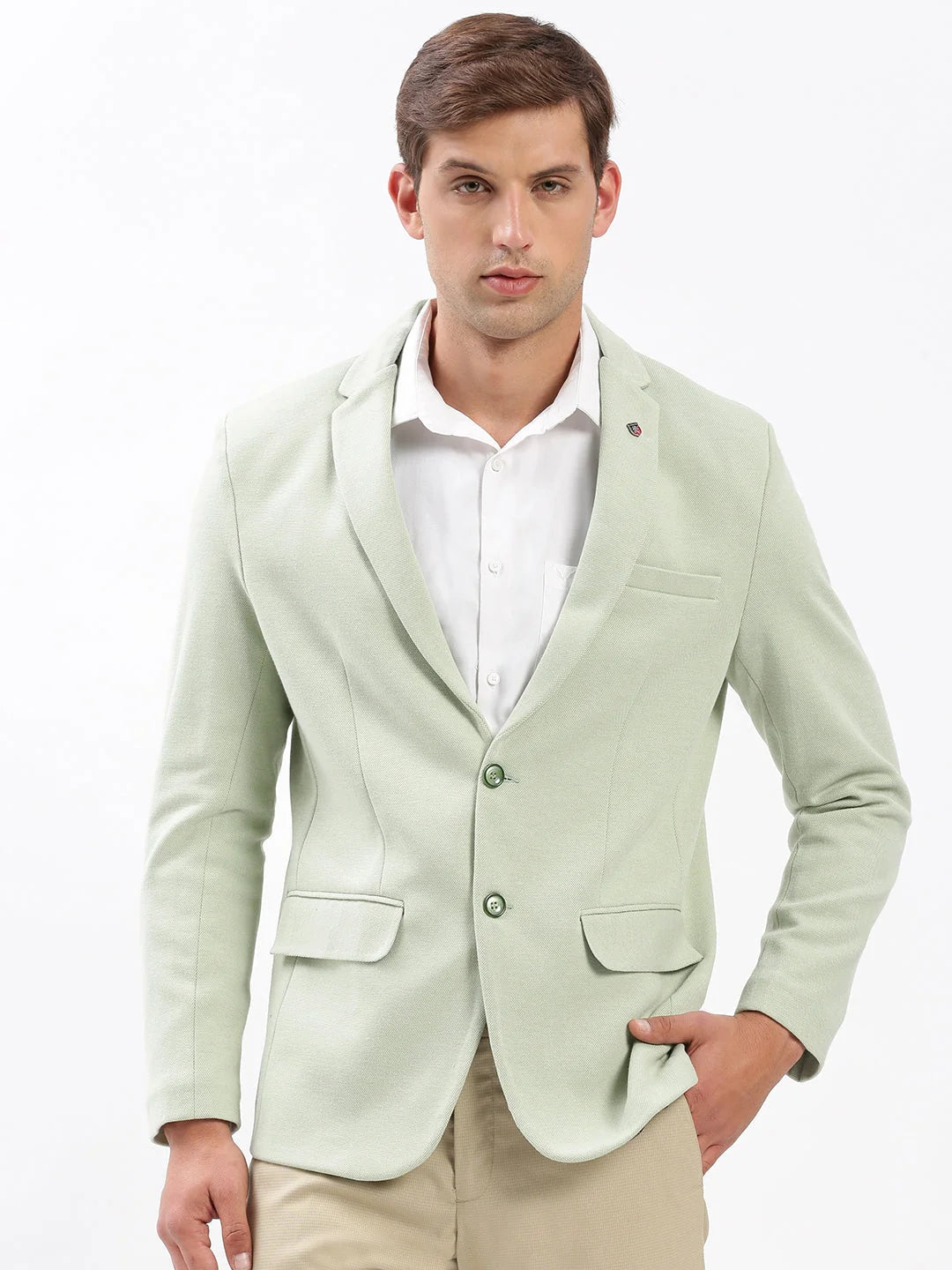 Green Solid Men's Blazer | Stylish Ethnic Nehru Jackets Look