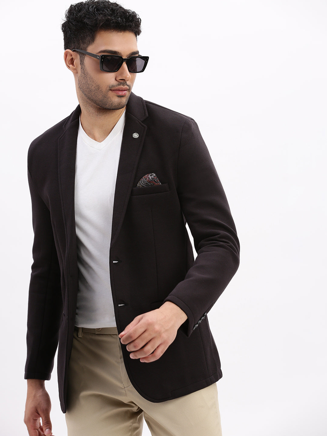 Black Cotton Solid Nehru Jacket | Men's Modi Jacket DesiQlo