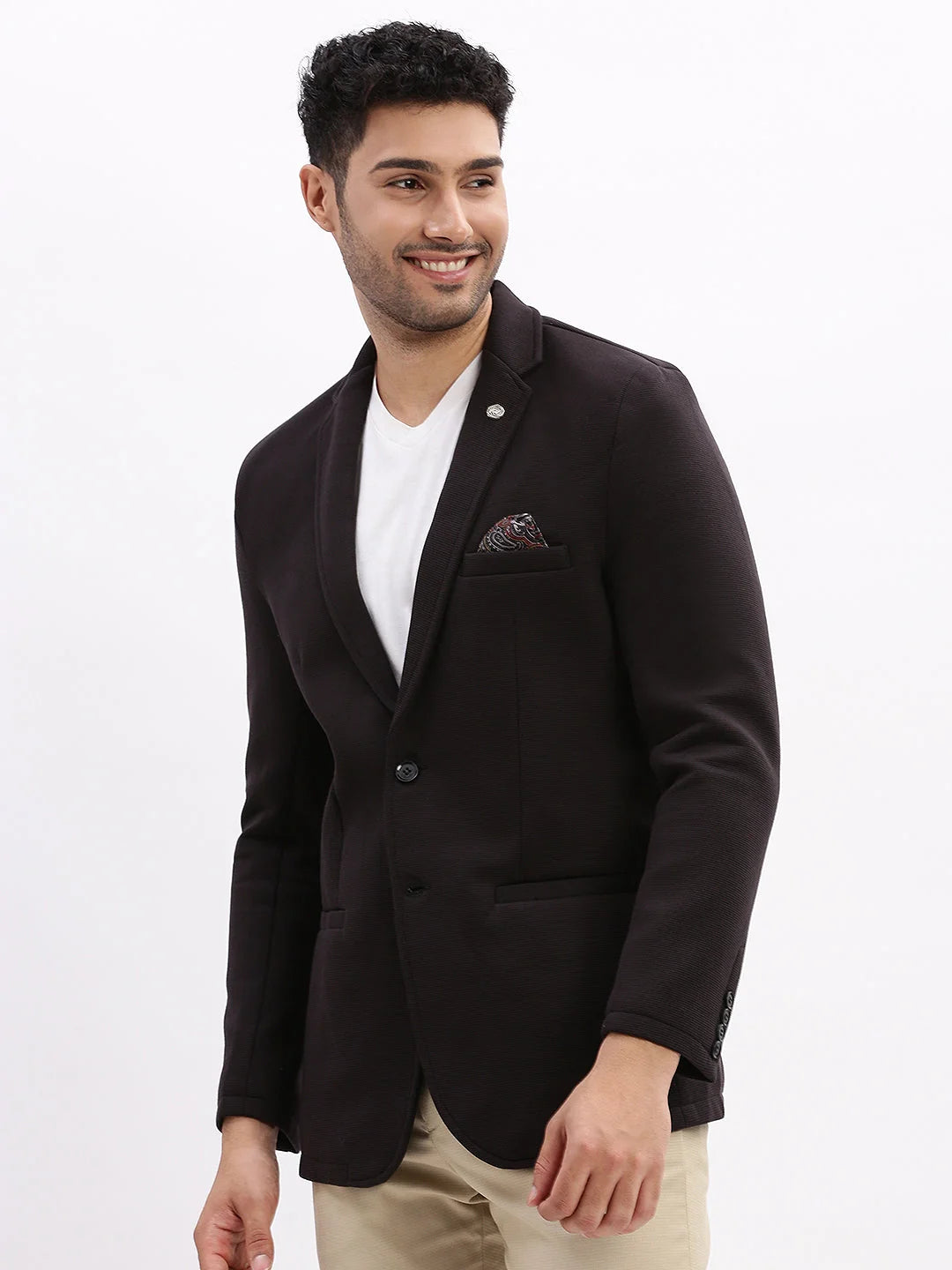 Black Cotton Solid Nehru Jacket | Men's Modi Jacket DesiQlo