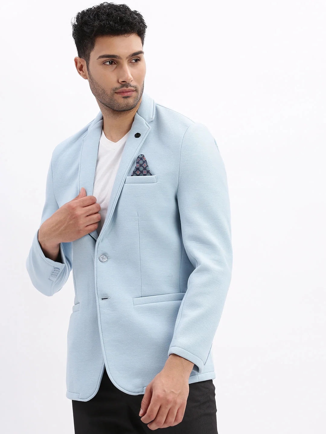 Blue Blazer for Men: Stylish Men's Ethnic Wear | DesiQlo
