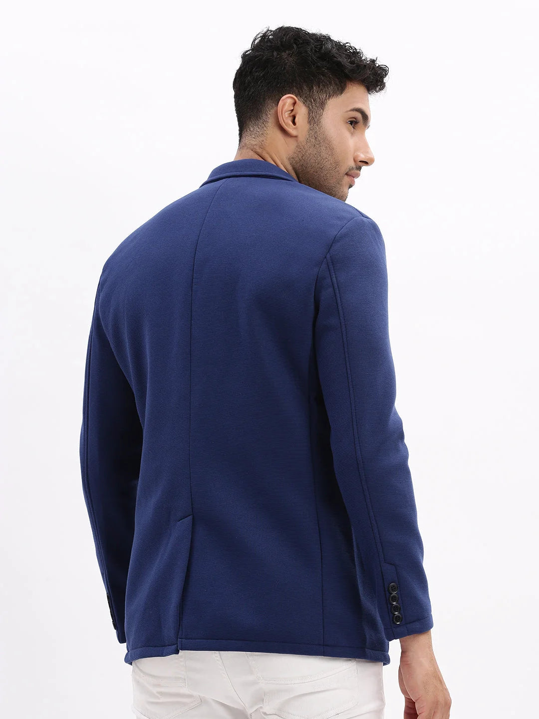 Men's Navy Blazer: Stylish Cotton Ethnic Nehru Jackets | DesiQlo