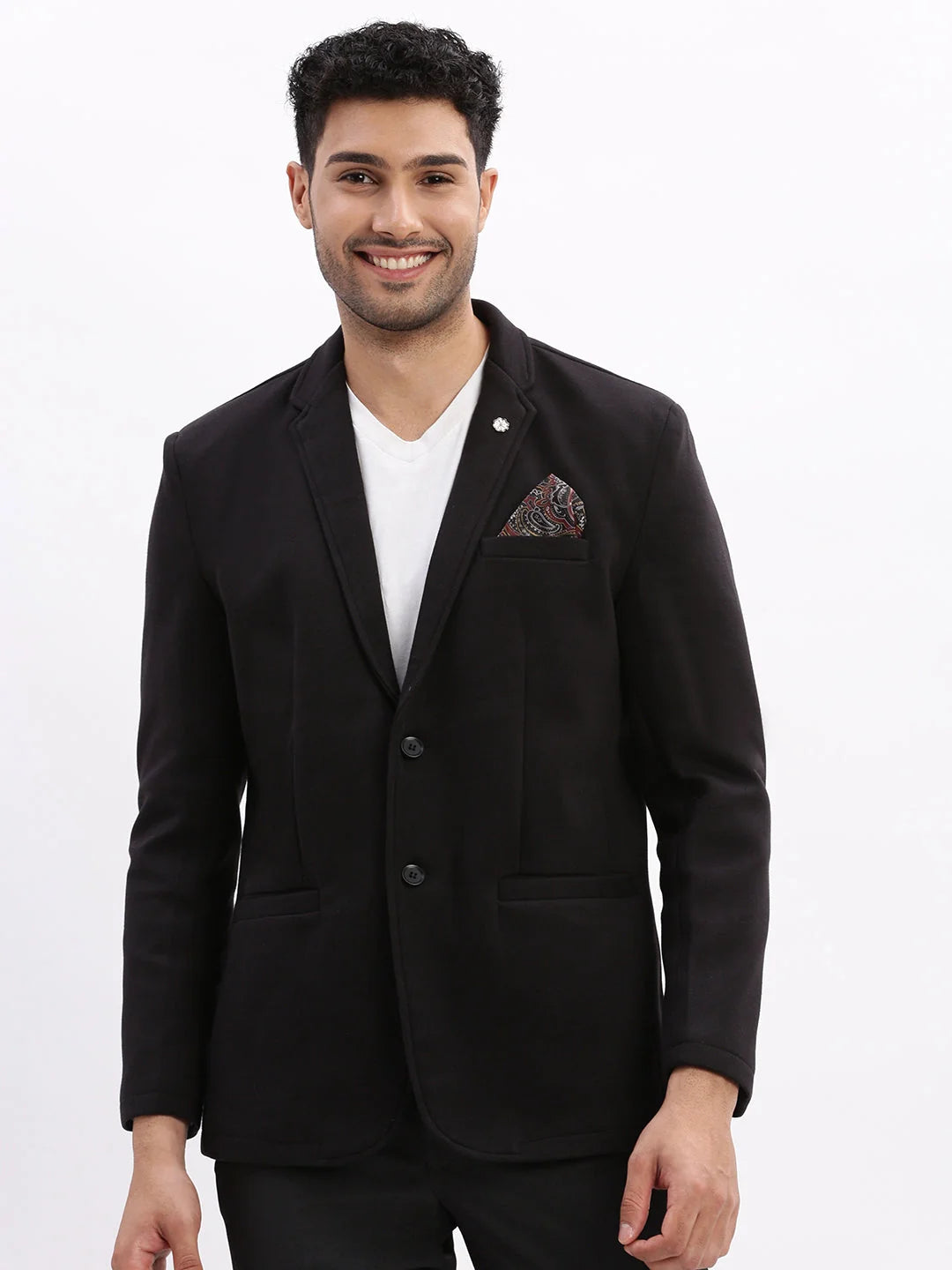Black Cotton Men's Nehru Jacket | Modi Jacket Ethnic Wear