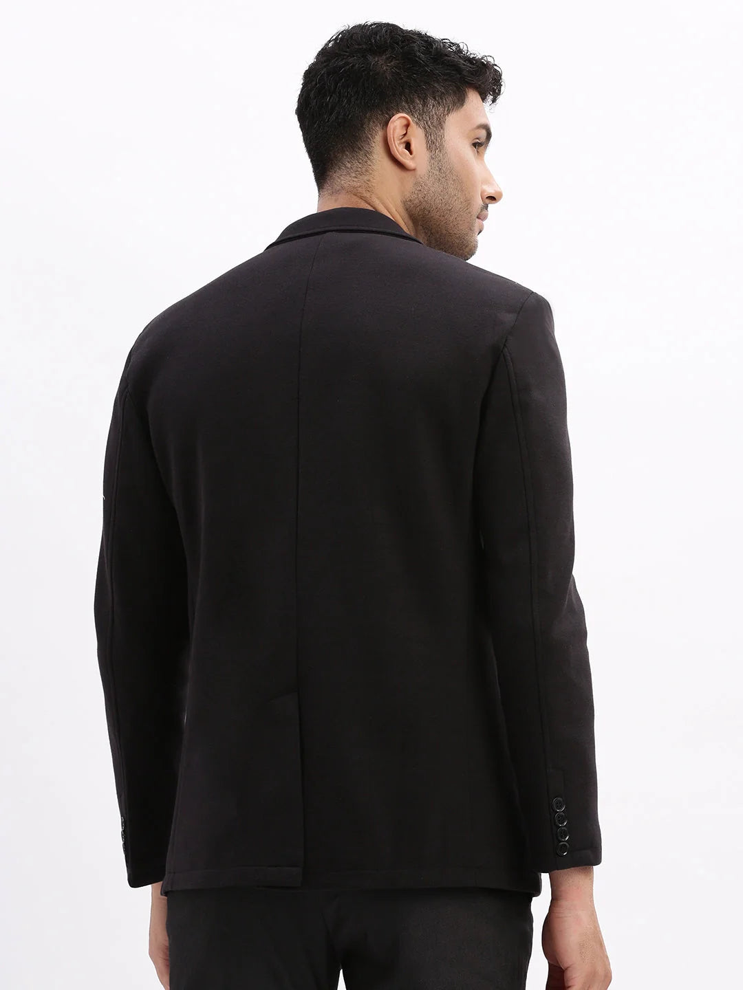 Black Cotton Men's Nehru Jacket | Modi Jacket Ethnic Wear