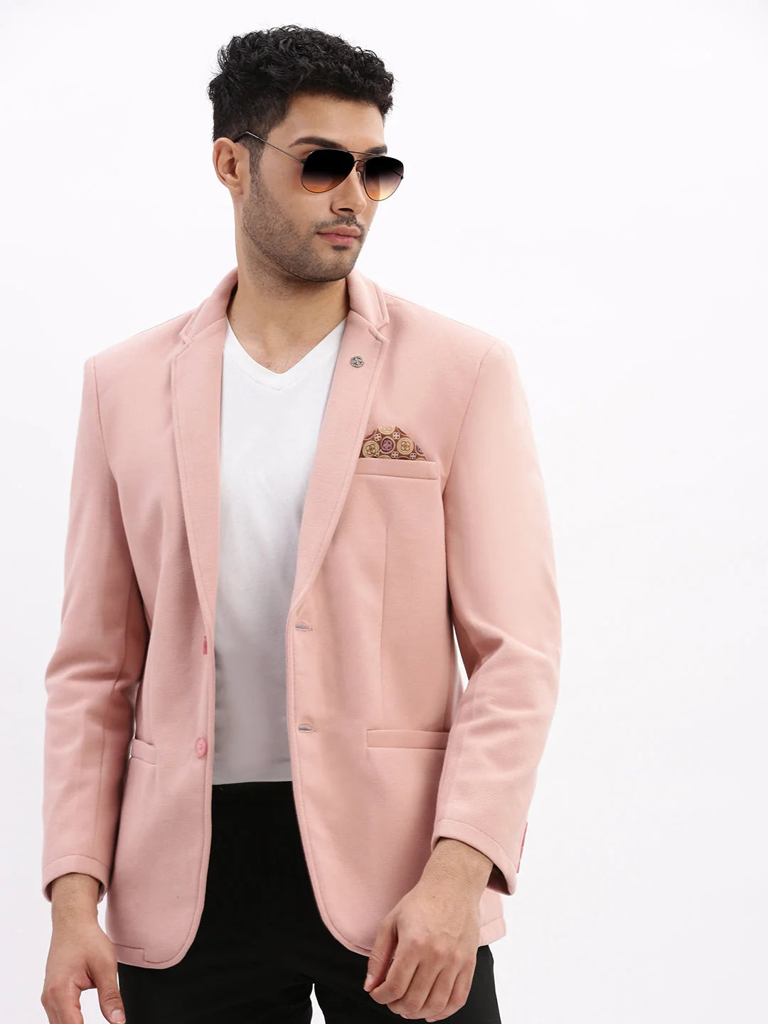 Peach Nehru Jacket for Men | Modi Jacket Wedding | DesiQlo