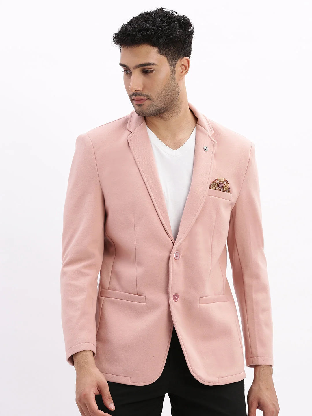 Peach Nehru Jacket for Men | Modi Jacket Wedding | DesiQlo