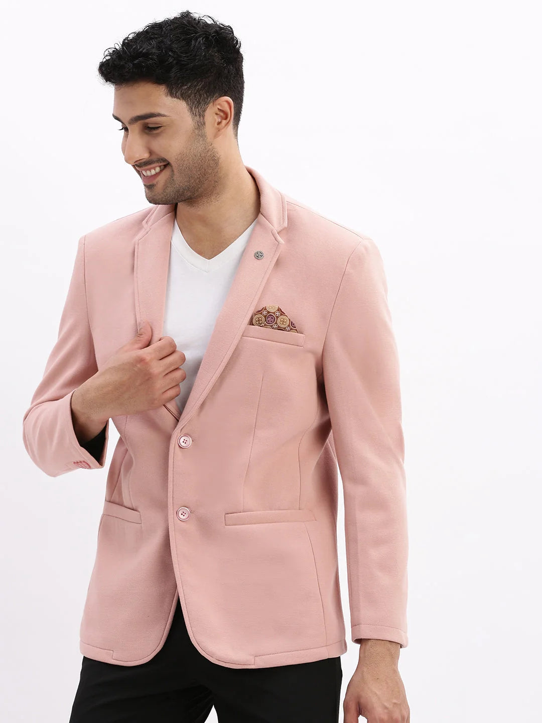 Peach Nehru Jacket for Men | Modi Jacket Wedding | DesiQlo