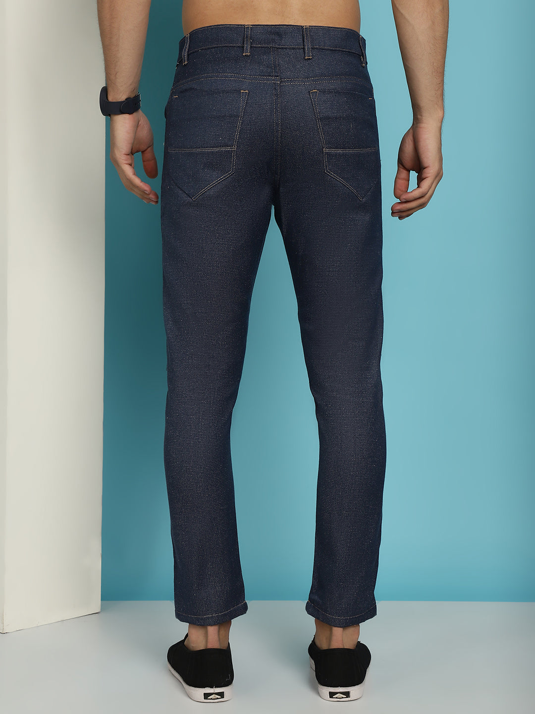 DesiQlo Men Trousers & Pants - Blue - FGP_277Navy_30