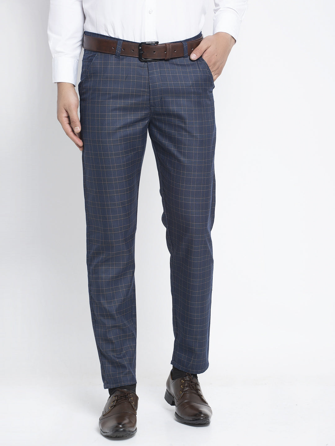DesiQlo Men's Navy Formal Trousers ( FGP 264Navy )