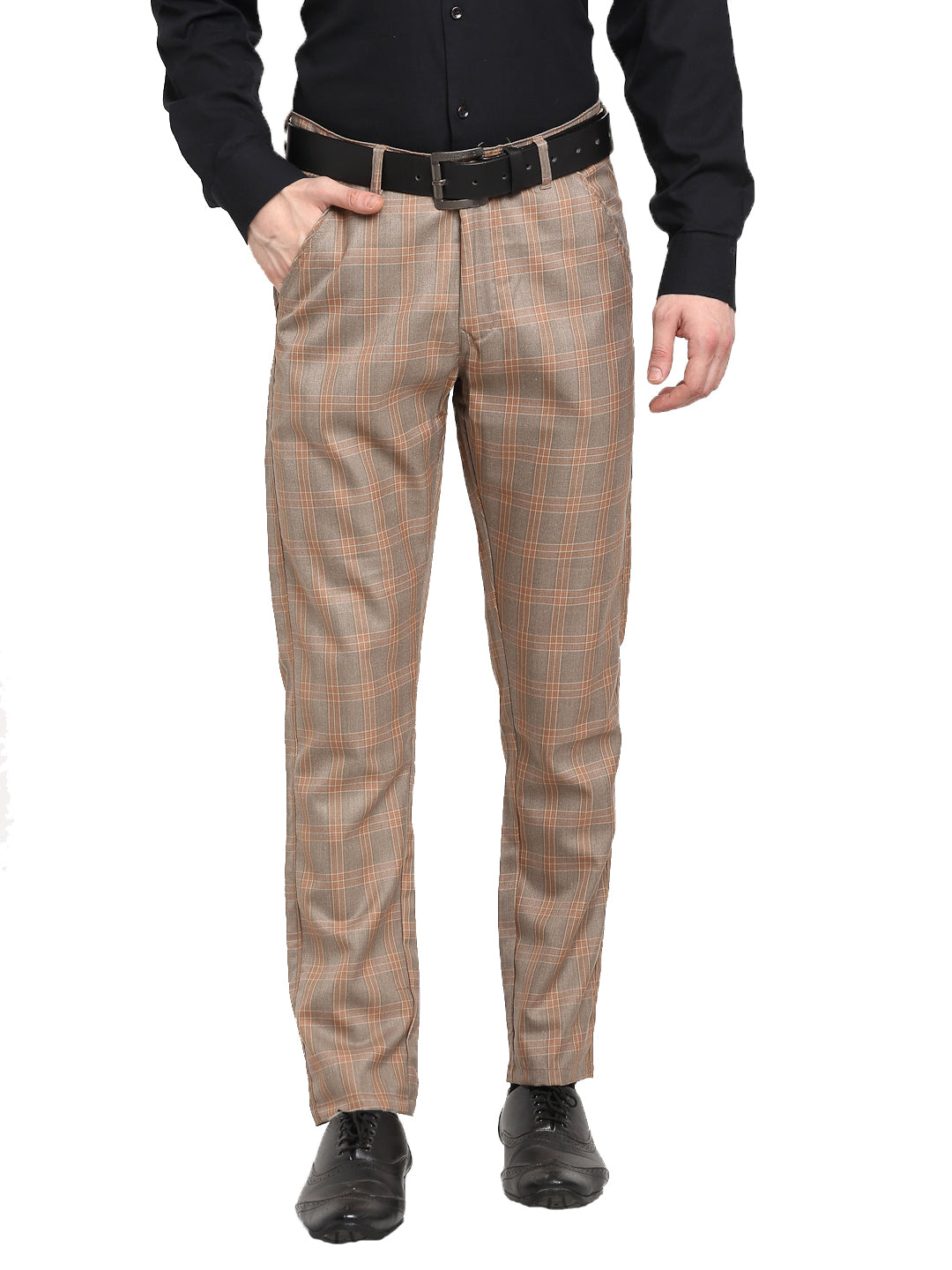DesiQlo Men Trousers & Pants - Brown - FGP_267Brown_30