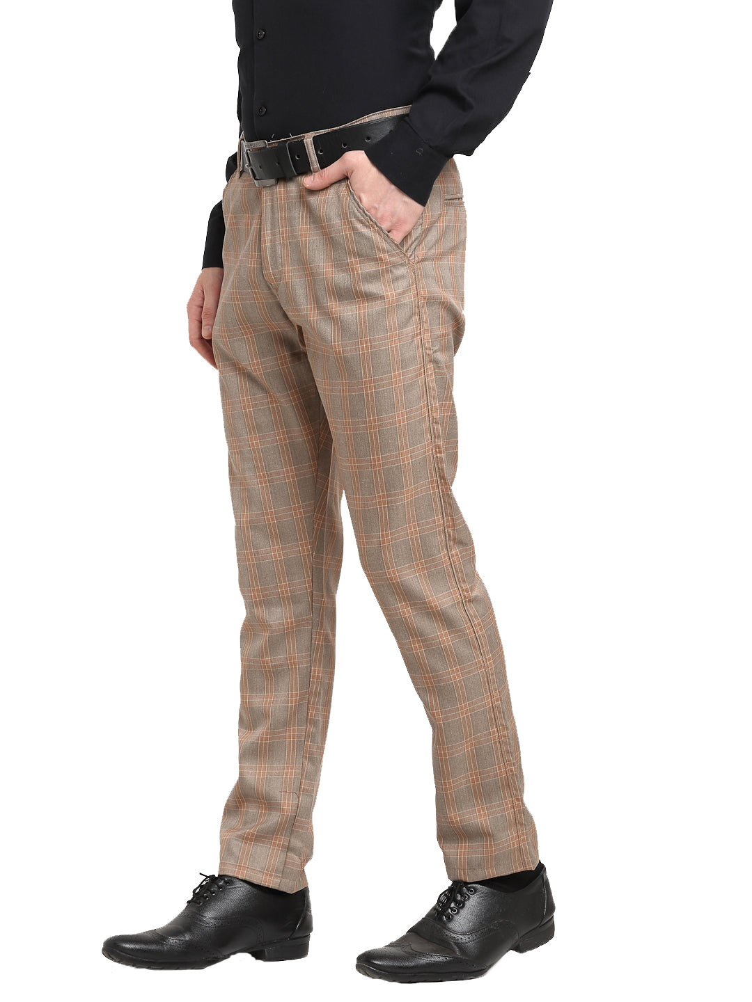 DesiQlo Men Trousers & Pants - Brown - FGP_267Brown_30