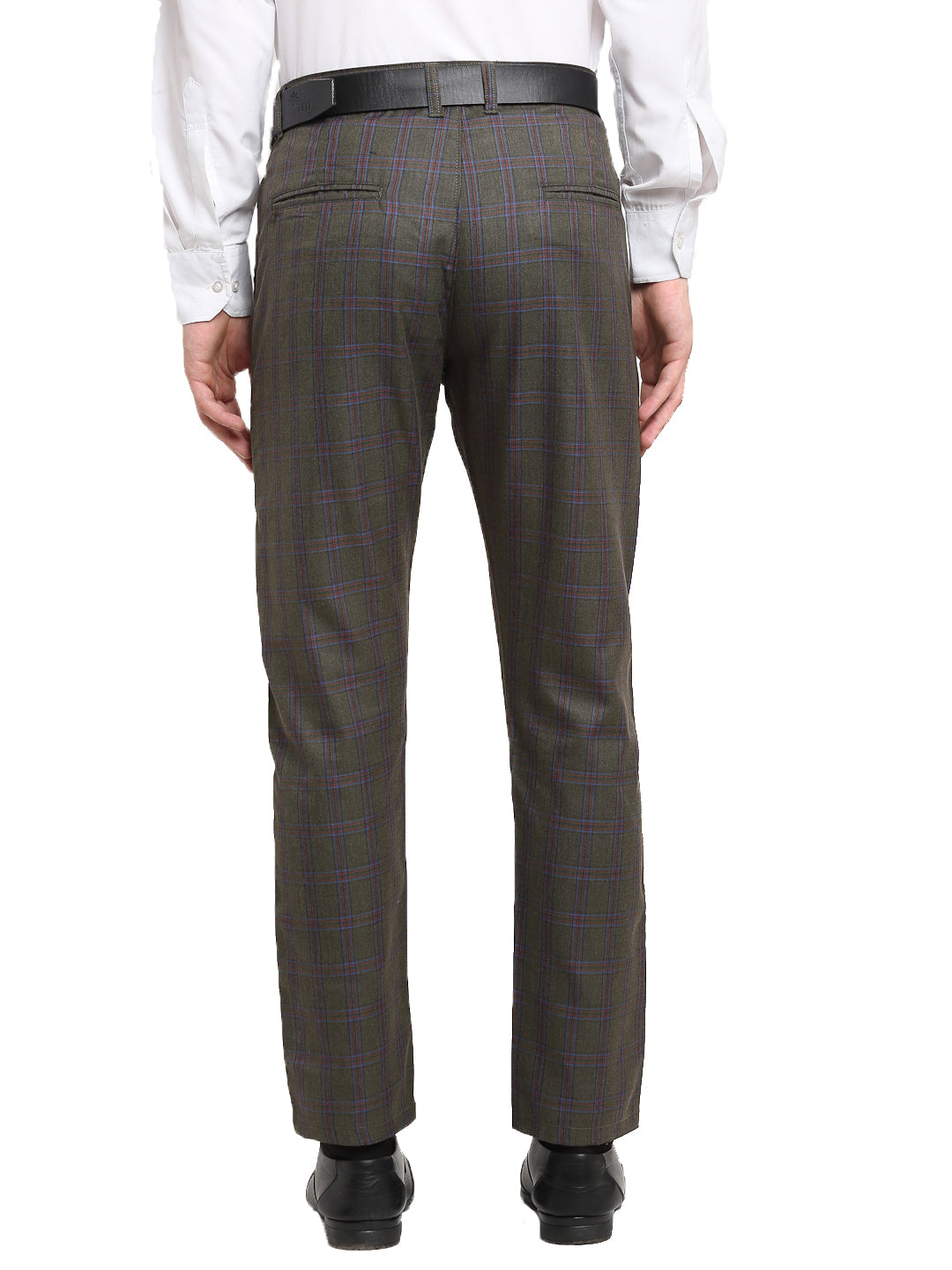Black Formal Trousers for Men - Cotton Pants by Indian Needle