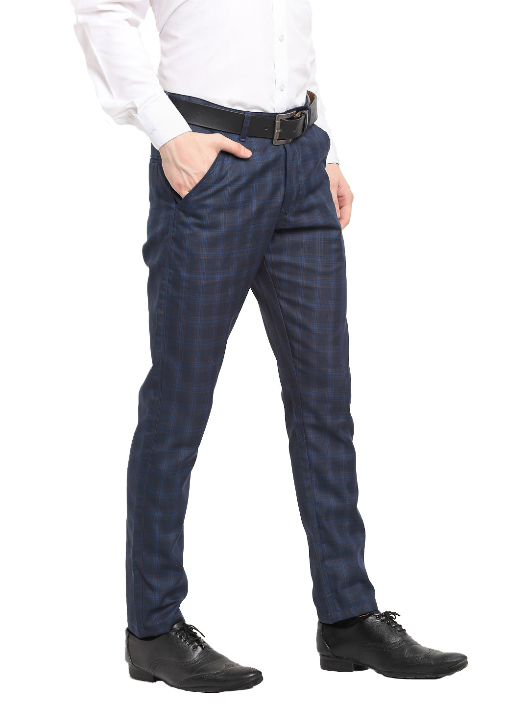 Purple Formal Trousers - Mens Cotton Pants | Indian Needle