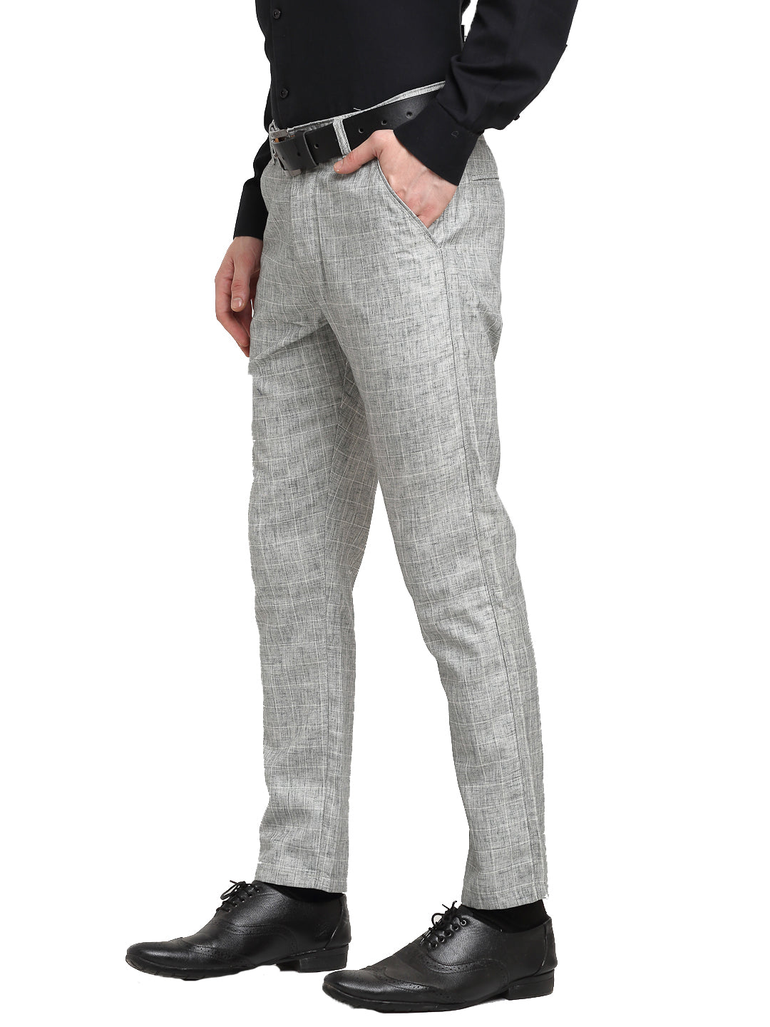 DesiQlo Men Trousers & Pants - Grey - FGP_268Grey_30