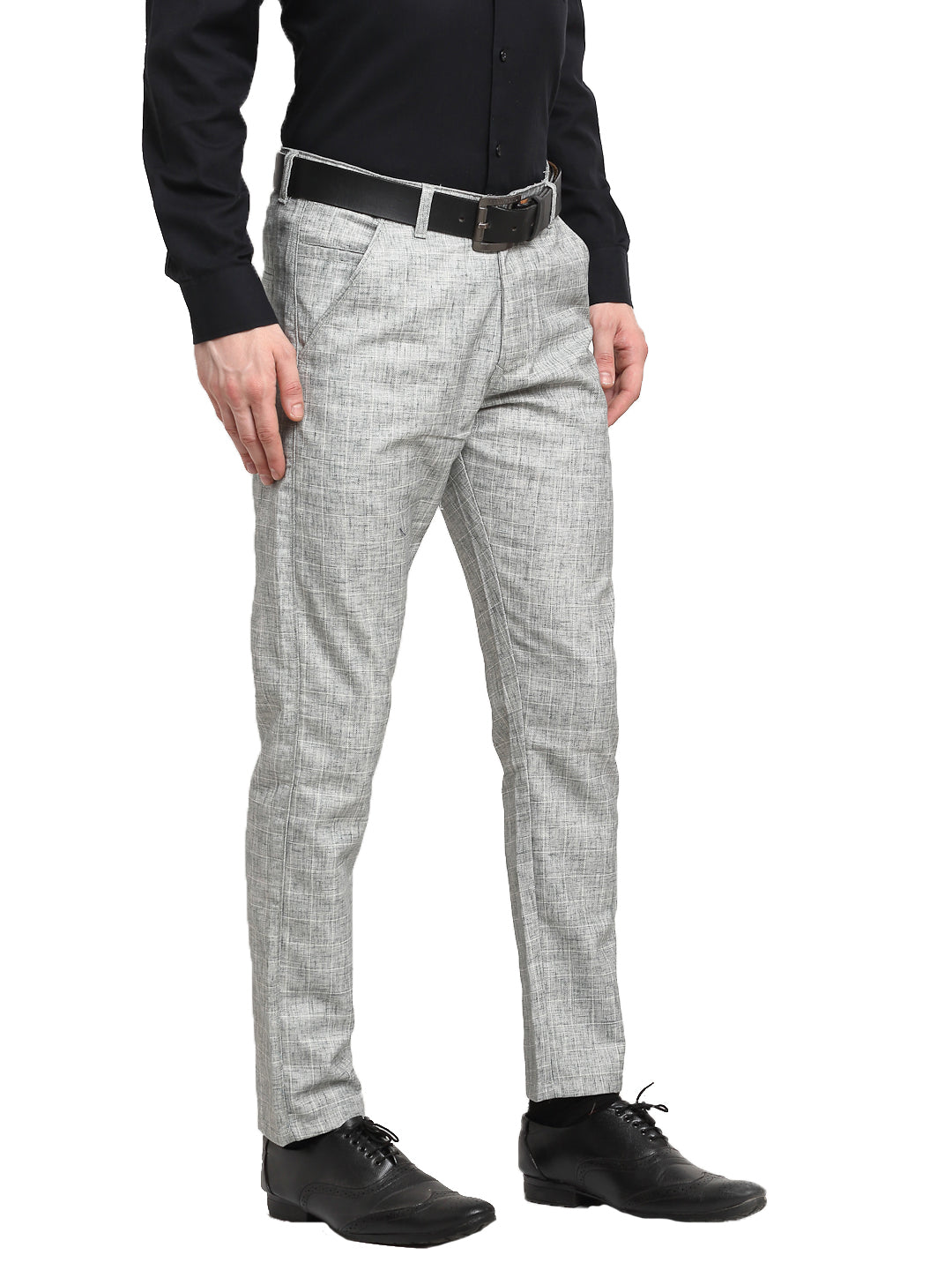 DesiQlo Men Trousers & Pants - Grey - FGP_268Grey_30