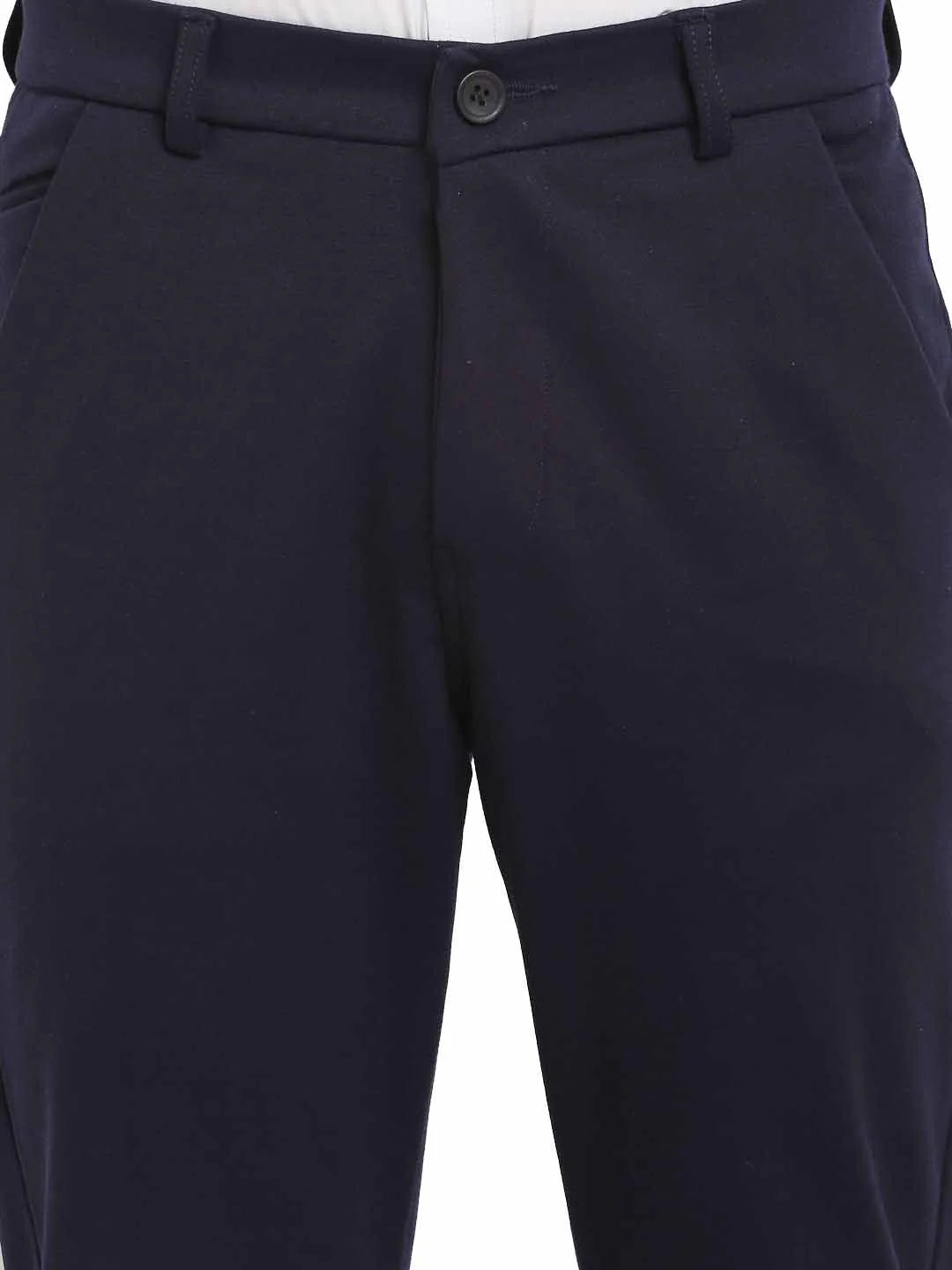 Cream Formal Trousers for Men - Indian Needle Cotton Pants