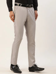 Indian Needle Men's Green Formal Trousers