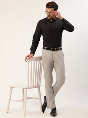 Indian Needle Men's Green Formal Trousers