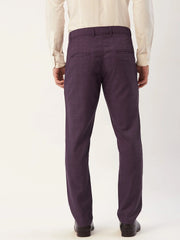 Indian Needle Men's Navy Formal Trousers