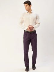 Indian Needle Men's Navy Formal Trousers