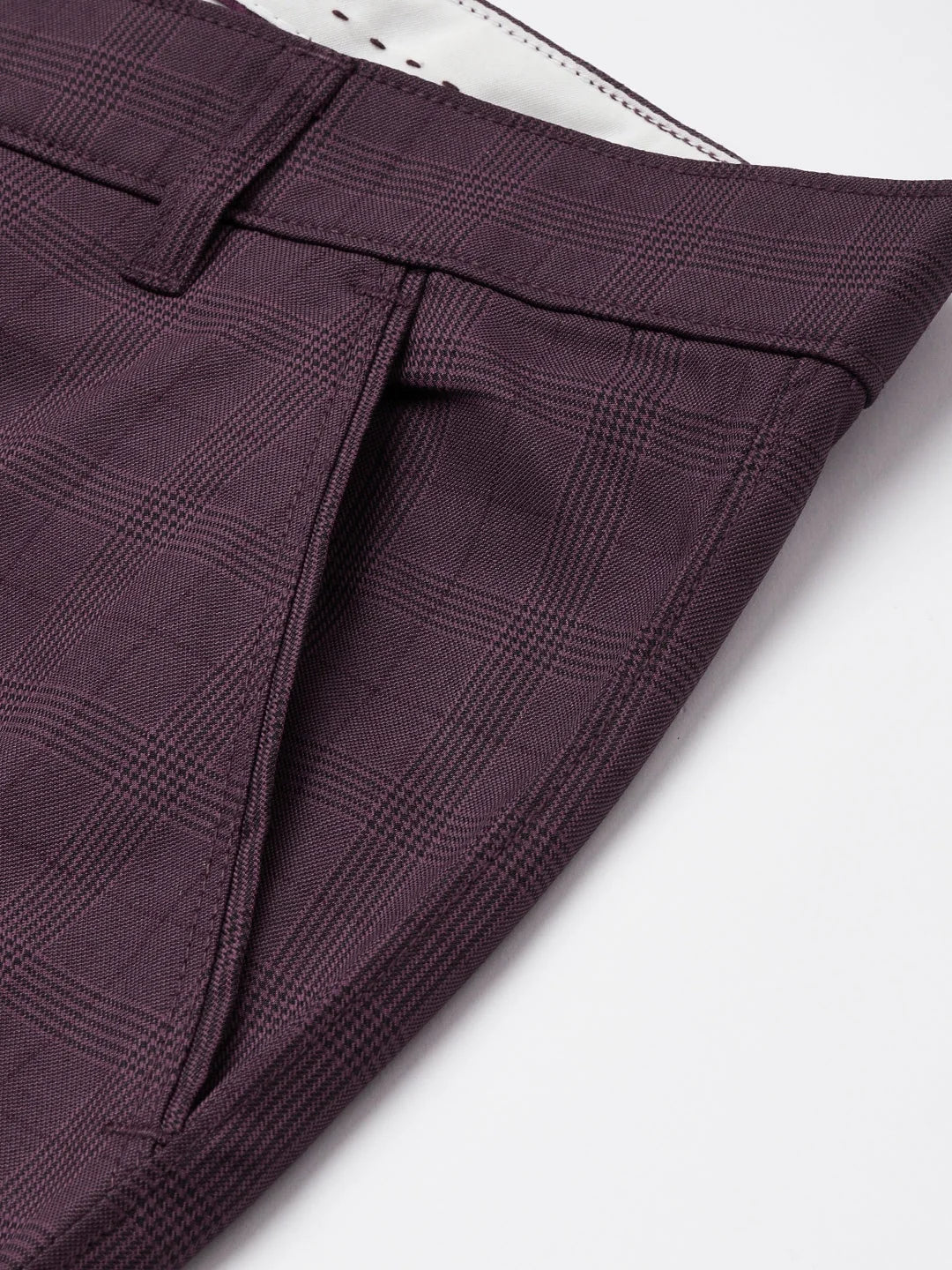 Indian Needle Men's Navy Formal Trousers - Stylish Cotton Pants