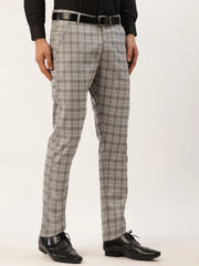 Indian Needle Men's Green Formal Trouser