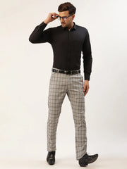 Indian Needle Men's Green Formal Trouser