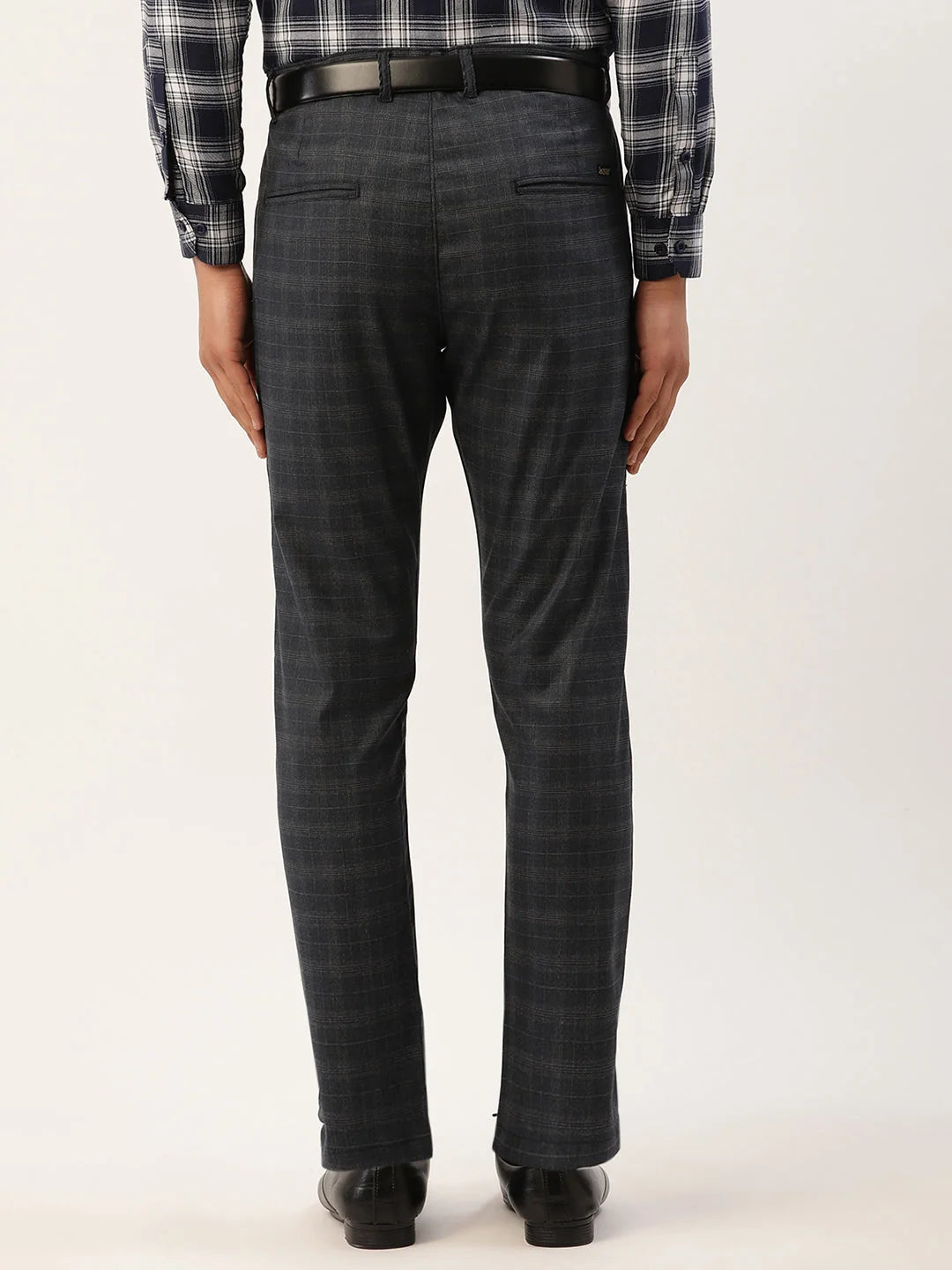 Indian Needle Men's Black Formal Trousers | Cotton Pants