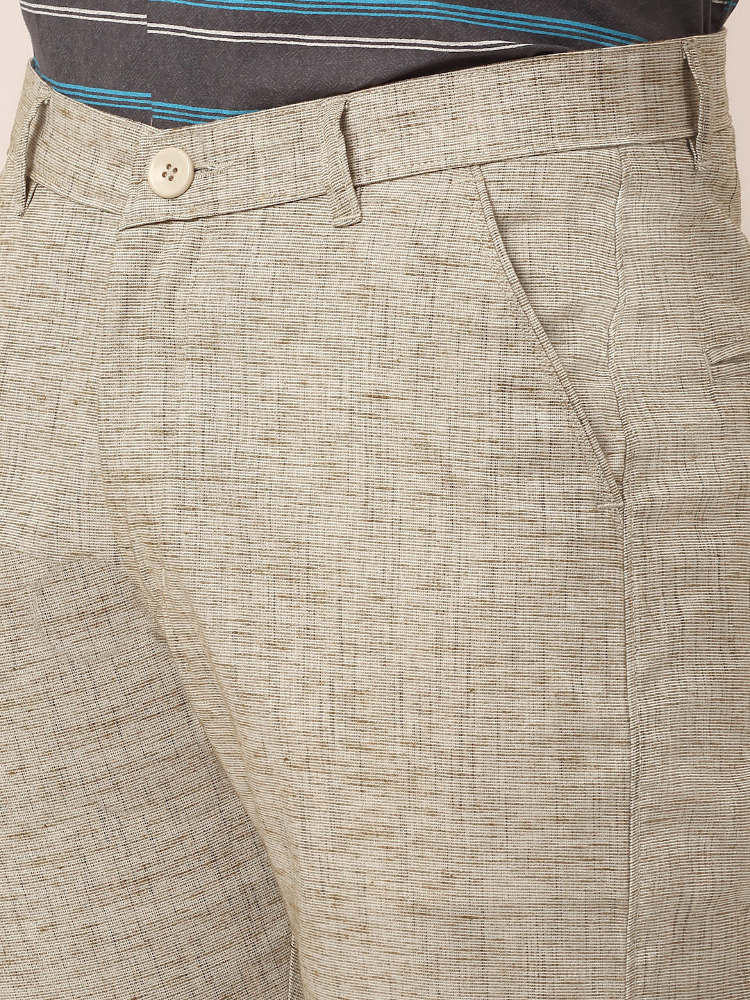 Men's Blue Formal Trousers - Classic Cotton Formal Trousers