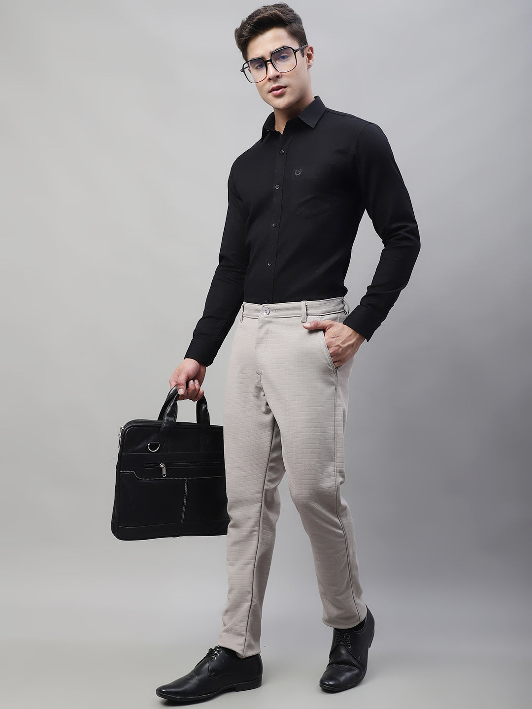 DesiQlo Men Trousers & Pants - Multicolor - FGP_276Light-Grey_30