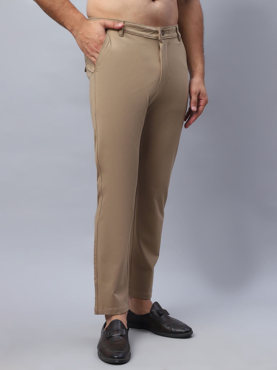 DesiQlo Men Trousers & Pants - Beige - FGP_279Beige_30