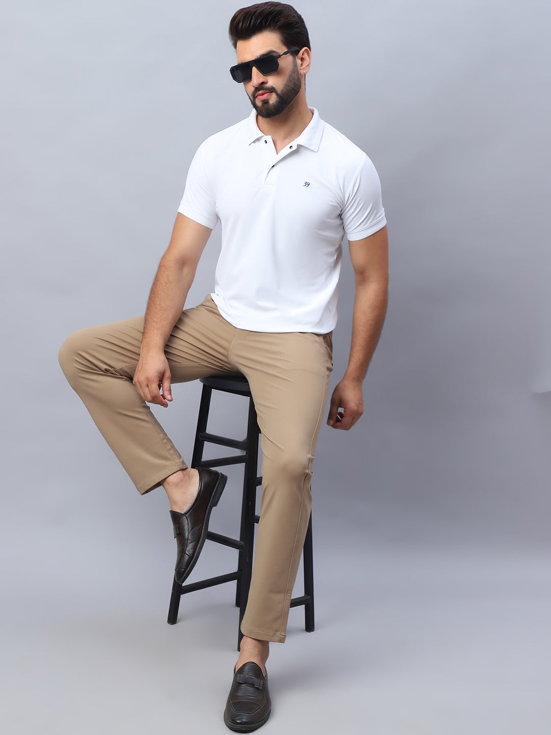 DesiQlo Men Trousers & Pants - Beige - FGP_279Beige_30