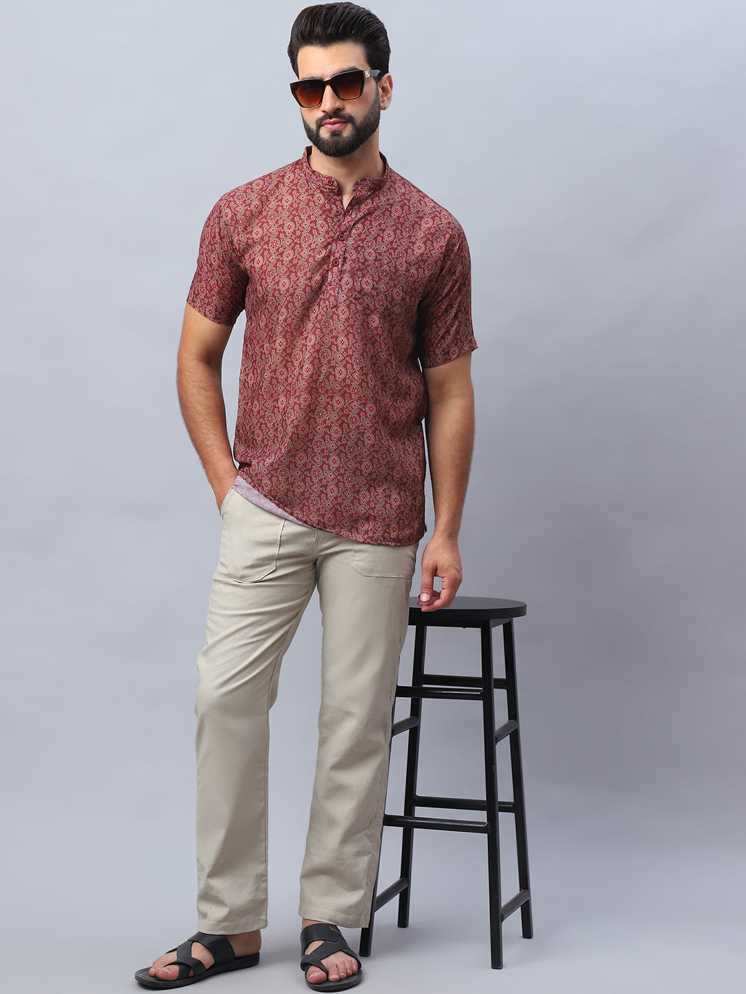 DesiQlo Men Trousers & Pants - Beige - FGP_280Cream_30