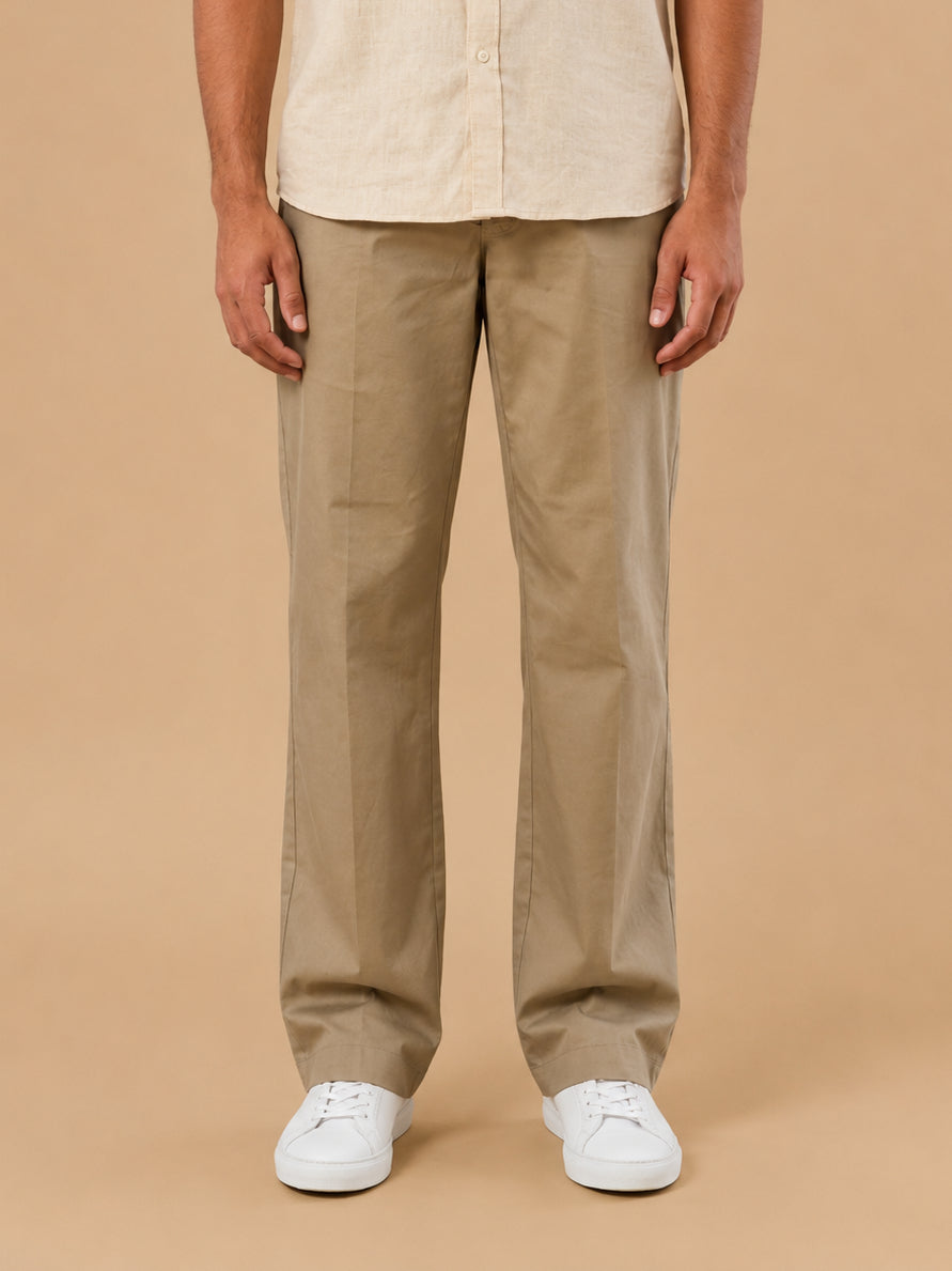 DesiQlo Men Solid Men Trousers & Pants - Multicolor - RDGP_304Beige