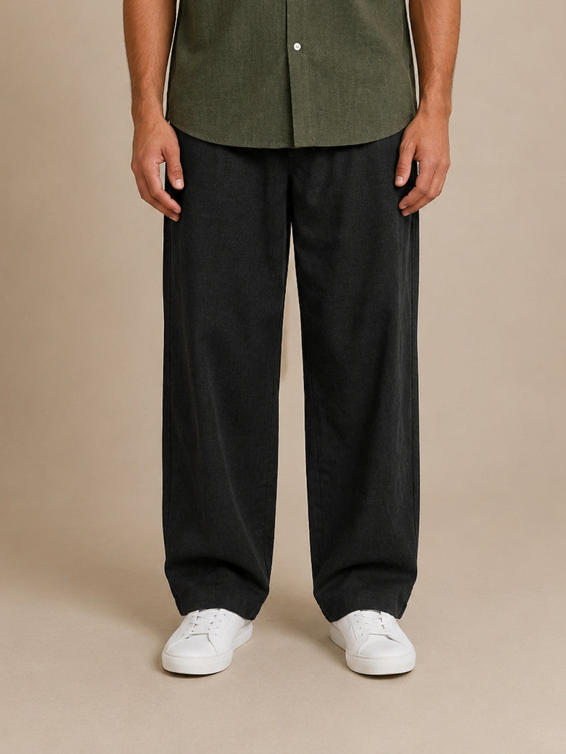 DesiQlo Men Solid Men Trousers & Pants - Multicolor - RDGP_304Black