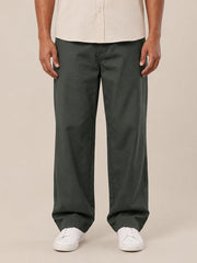 Solid Relaxed-Fit Cotton Korean Pants ( RDGP 304Pista )