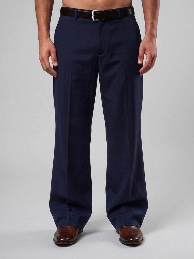 Men Straight Fit Korean Pants ( RDGP 305Navy )