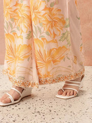 Women Off White Shoulder Straps Printed Smart Casual Co-Ords Set-GI-AHBLPZJK-COMBO-1148