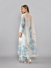 Women Off White Shoulder Straps Printed Smart Casual Co-Ords Set-GI-AHBLPZJK-COMBO-1149