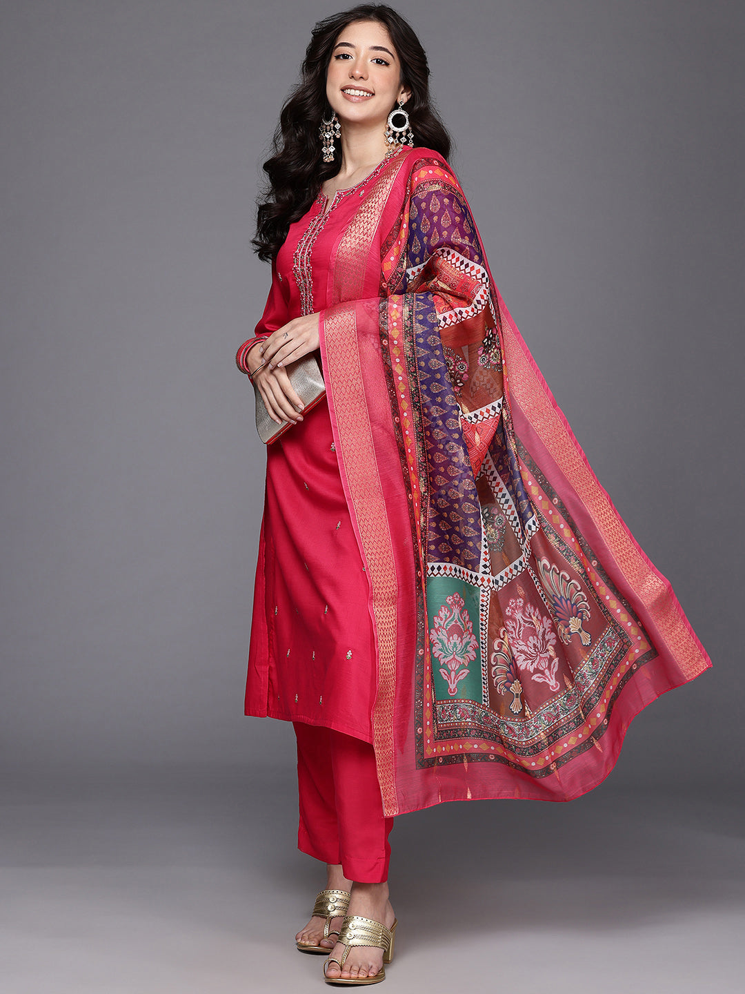 Womens Fusion Kurta Sets-GI-AHKUPNDU-COMBO-1134