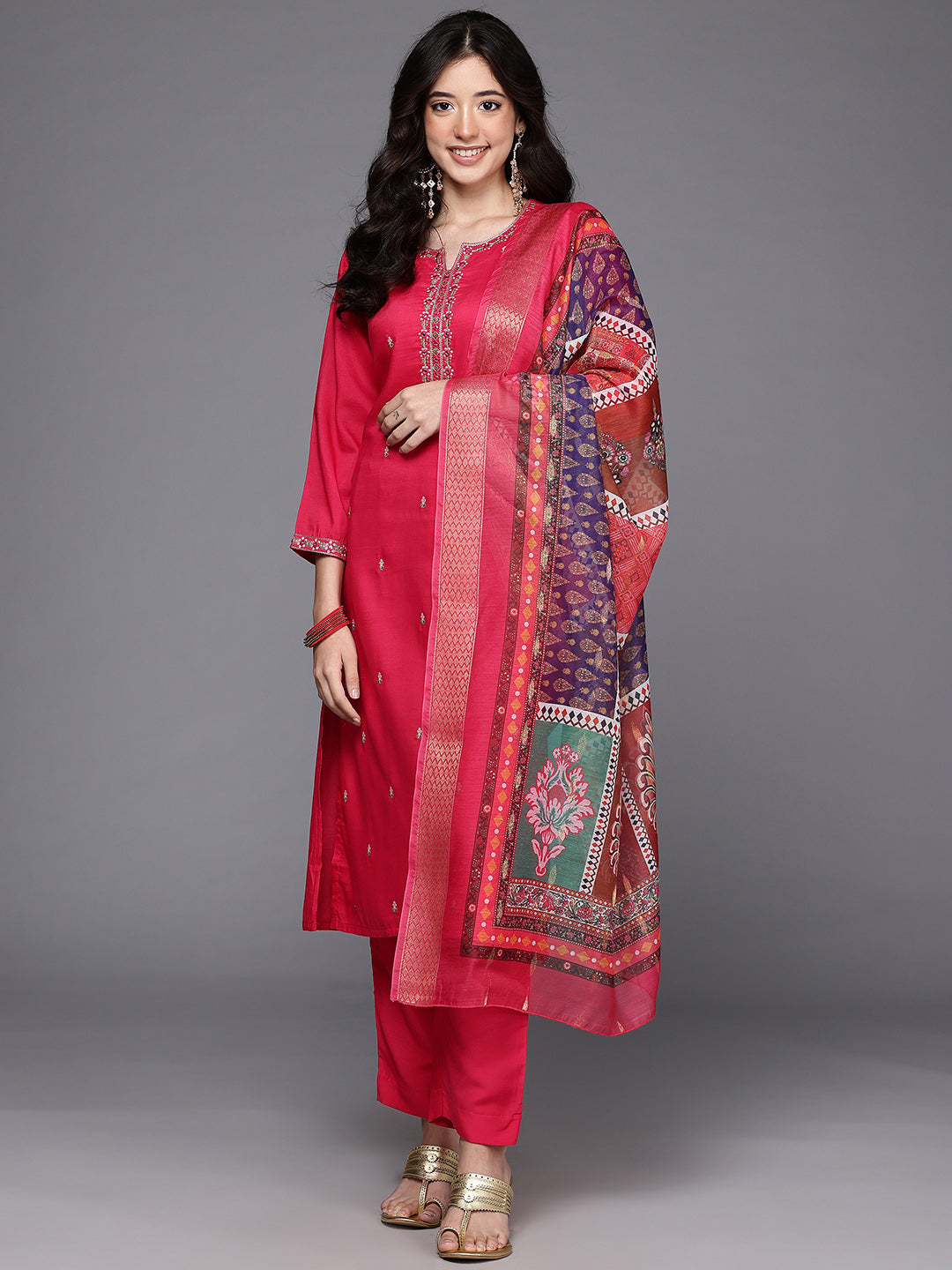 Womens Fusion Kurta Sets-GI-AHKUPNDU-COMBO-1134