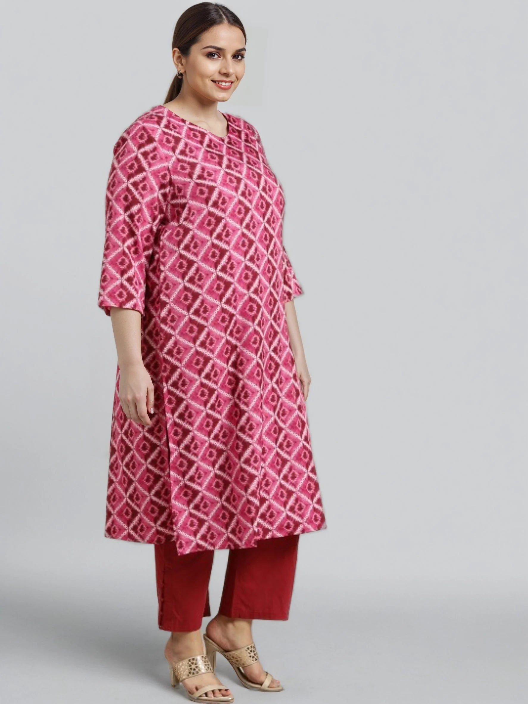 Women Multi-Colored Floral Printed Casual Regular Kurta